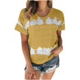 thumbnail image 4 of Birdeem T-Shirt Mode Imprimé pour Femmes Manches Courtes Blouse Col Rond Hauts Décontractés, 4 of 12