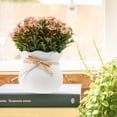 thumbnail image 4 of NUOLUX Planta Artificial Floral En Maceta Rosa Para Ambientes Interiores Y Espacios Del Hogar, 4 of 6