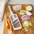 thumbnail image 3 of The Pioneer Woman 2-Piece Stainless Steel & Plastic Hand-Held Mandolin Slicer, 3 of 10