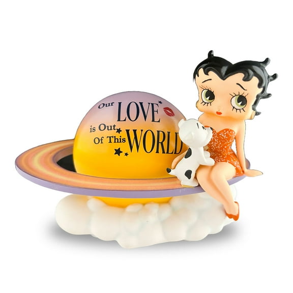 The Hamilton Collection Betty Boop Our Love Is Out of This World Issue #6 of Our Love Is Out of This World Figurine Collection Hand-Painted with Glitter and Metallic Accents 5-inches