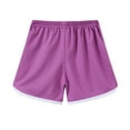 thumbnail image 3 of Otqutp 3 Pack Toddler Boys Girls Cotton Athletic Running Shorts, Kids Summer Casual Fashion Drawstring Soccer Shorts, 3 of 5