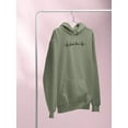thumbnail image 3 of Just Live Ecg W Quote Hoodie Women -Image by Shutterstock, Female Large, 3 of 4