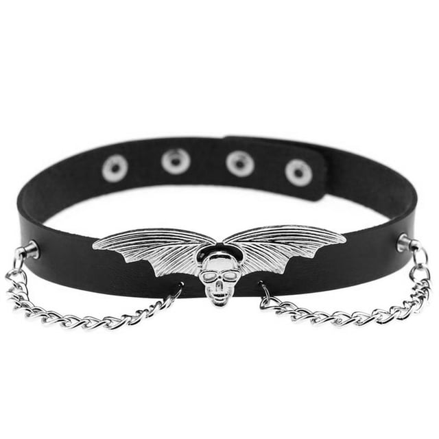 Collier Ras-du-Cou Ajustable Collier Clavicule Chauve-Souris Collier Breloque pour l'Halloween