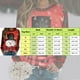 thumbnail image 4 of Gibobby Sudadera navideña mujer Sudadera casual con estampado navideño para mujer, cuello redondo, manga larga, sudadera raglán(Vino,XG), 4 of 4