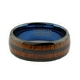 thumbnail image 2 of 8mm Tungsten Carbide Wedding Band Black Plated Single Rose Gold Plated Stripe Ring Size 12, 2 of 4