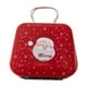 thumbnail image 2 of Caja de regalo de lata navideña con asa • Diseño de Papá Noel y copo de nieve • 6x7x3cm • Almacenamiento de galletas de caramelo • Decoración navideña, 2 of 2