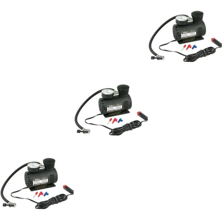 3 PCS Inflatable Compressor Inflator Air for Car Tires Black