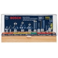 thumbnail image 1 of Juego de brocas fresadoras BOSCH RBS010, 10 piezas, con punta de carburo, 1/2 y 1/4 pulgadas, 1 of 8