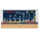 thumbnail image 1 of Juego de brocas fresadoras BOSCH RBS010, 10 piezas, con punta de carburo, 1/2 y 1/4 pulgadas, 1 of 8