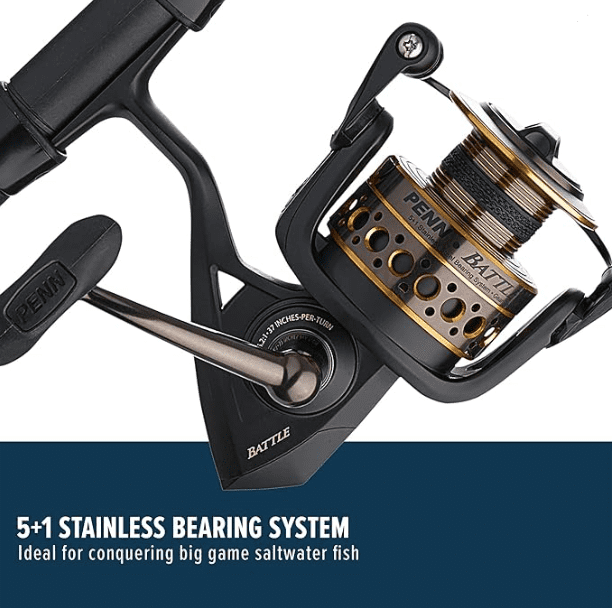 PENN Battle® Spinning Combo Fishing Kit, 7' Medium, 4000 Size Reel