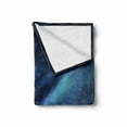 thumbnail image 2 of Night Soft Flannel Fleece Throw Blanket, Milky Way Inspired Nebula Cluster Galaxy Cosmos Constellation, Cozy Plush for Indoor and Outdoor Use, 50" x 70", Aqua Dark Blue Black, by Ambesonne, 2 of 6