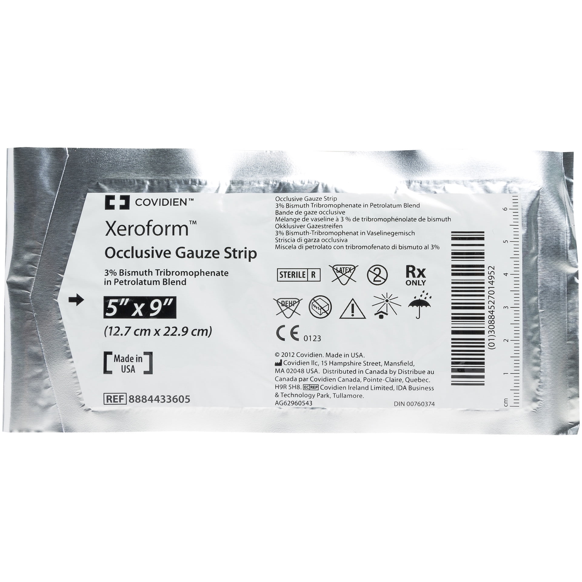 Xeroform Petrolatum Gauze Dressing 5" x 9", 10 Dressings