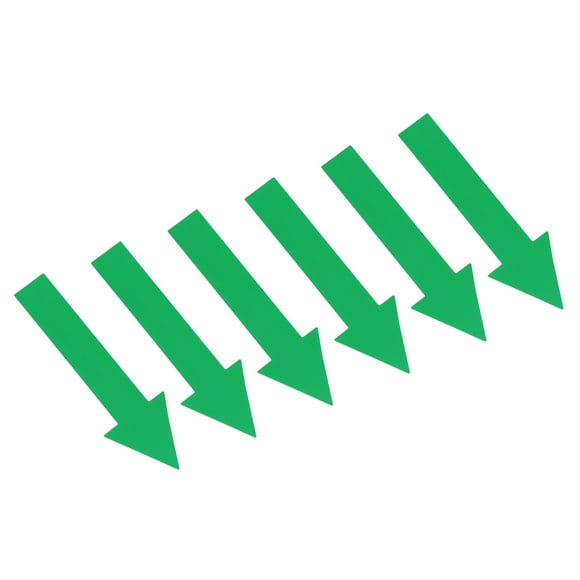 Uxcell 4x1" Arrow Sticker PVC Directional Sign Adhesive Removable Floor Decal Green 4Set / 24Pieces