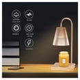 thumbnail image 3 of Candle Warmer Lamp Electric Wax Melt with 2 Bulbs Warmer Light with Adjustable Brightness Timer ,Fast Heating, 3 of 7