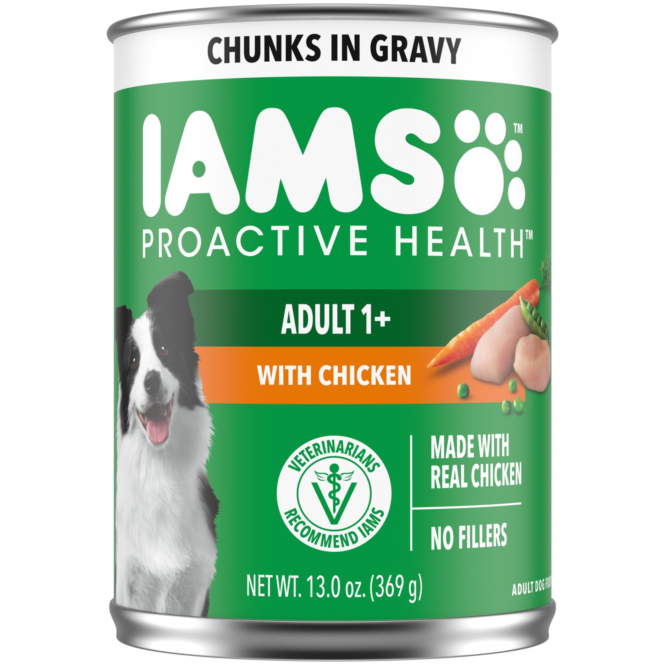 (12 pack) Iams Proactive Health Chicken Chunks In Gravy Wet Dog Food, 13 Oz Can
