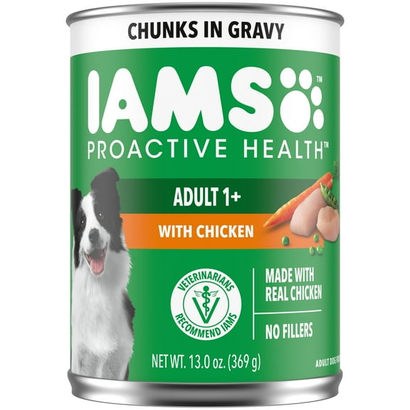 Iams Proactive Health Chicken Chunks In Gravy Wet Dog Food, 13 Oz Can
