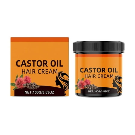 HHBEAUTY Castor Oil Leave In Conditioner - Hair Moisturizer for Women and Men, Natural Hair Product Curly Grease for Smooth, Moisturized Feel, Reduces Dryness/Dandruff for All Hair Types