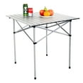 thumbnail image 3 of Aimee Lii Roll Up Portable Folding Camping Aluminum Picnic Table, Picnic Camping Table for Adults, 3 of 10