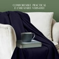 thumbnail image 4 of Fleece Throw Blankets for Bed, Couch, Sofa [90x90, Queen]- Ultra-Soft, Warm Microfiber Plush Blanket for Home & Outdoor Use-Throw Blanket- Breathable, All-Season Throw Navy-6 Pack, 4 of 8
