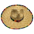 thumbnail image 5 of Mexican Sombrero Hat Adults With Trim Straw Sombrero For De Mexican Party And Casual Light Purple - 38, 5 of 7