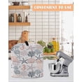 thumbnail image 4 of Coastal Ocean Stand Mixer Dust Cover with Storage Pocket & Handles,Green Pink Coral Starfish Seahorse Shell Fits All Tilt Head & Bowl Lift Kitchen Appliance Cover Organizer Bag Accessories,6-8 Quart, 4 of 6