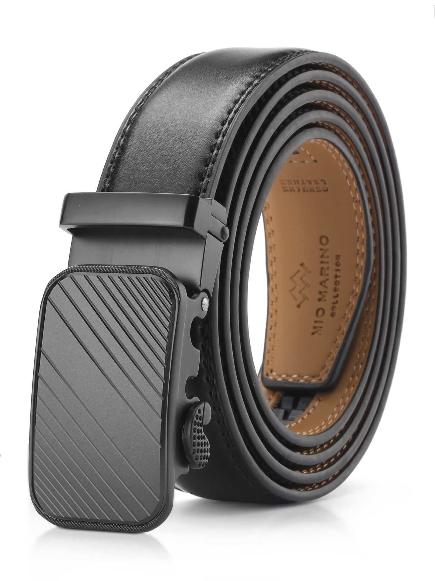 Men's Modern Striped Ratchet Belt