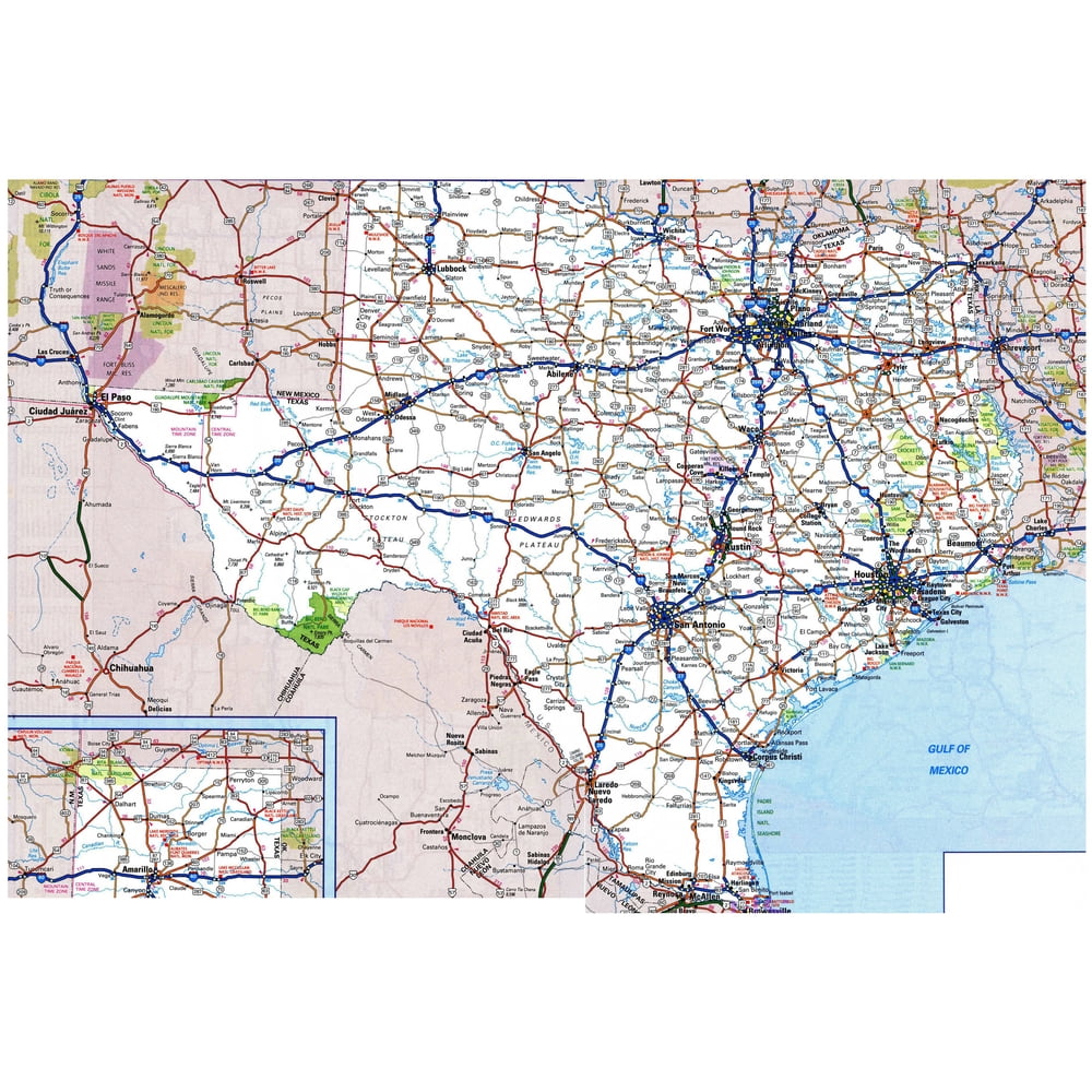Highway Map Of Texas - United States Map