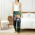thumbnail image 4 of Honiee Forest Plant Raccoon for elegant Women's Lounge Pants and Pajama Pants, crafted for ultimate comfort in your sleepwear essentials-Medium, 4 of 6