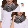 thumbnail image 6 of Women's Winter Warm Button Accent Cable Knit Infinity Scarf - YS3680 (Gray-SC801), 6 of 6