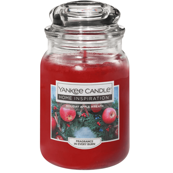 Yankee Candle Jar Candle, 19 oz. - Holiday Apple Wreath