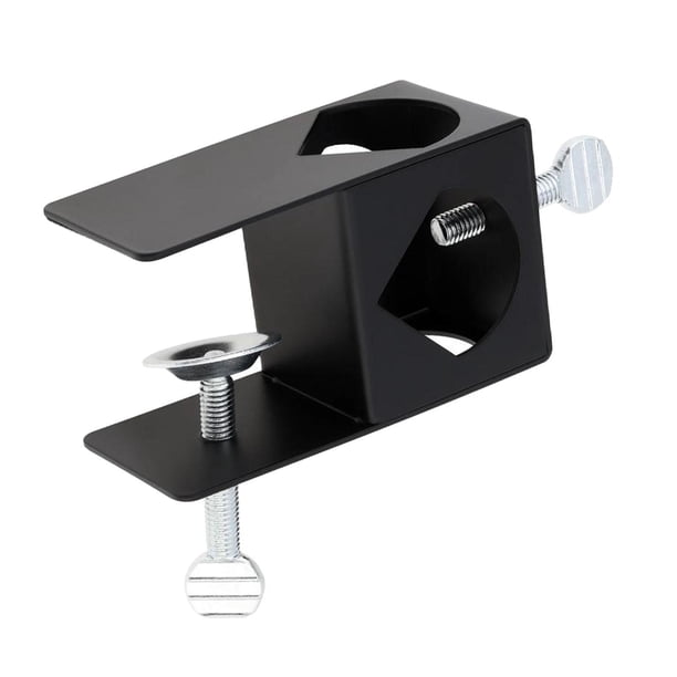 Abrazadera de valla de jardín de metal universal y ajustable para antorchas, base de montaje para iluminación de antorchas de jardín y exterior en cés