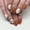 Star, variant on Monebena 24Pcs Pink Press on Nails Short Square Fake Nails with Cute Ghost Designs, Halloween Press on Nails Coffin Halloween Acrylic Nails Full Cover False Nails Halloween Stick on Nails for Women