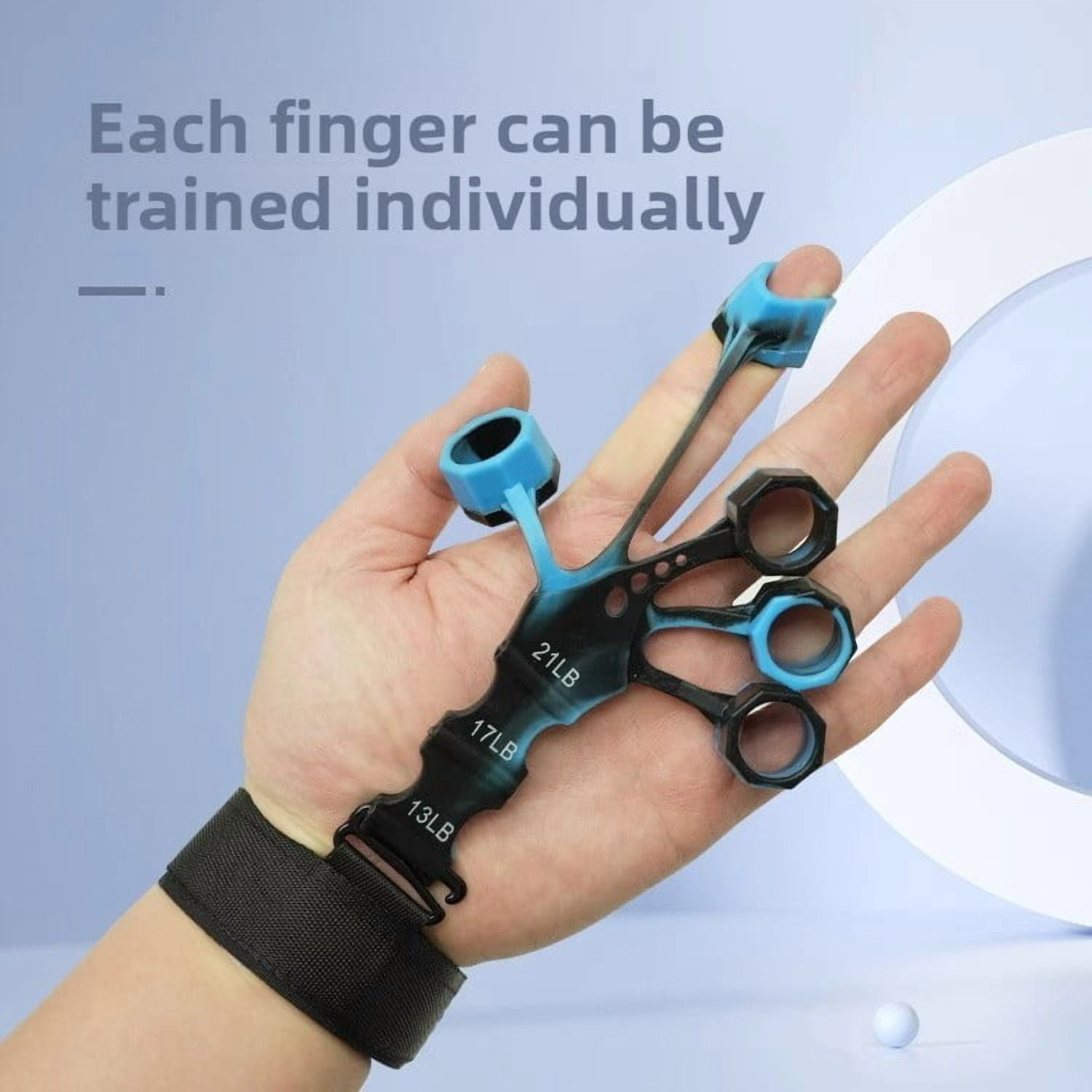 Physical therapy hand trainer, venous trainer, finger flexibility rehabilitation grip device, used to improve finger flexibility and wrist strength.
