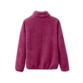 thumbnail image 2 of Women's Plush Fleece Jacket Warm and Cozy Full-Zip Outerwear for Winter Soft, Stylish, and Comfortable Fit, 2 of 3