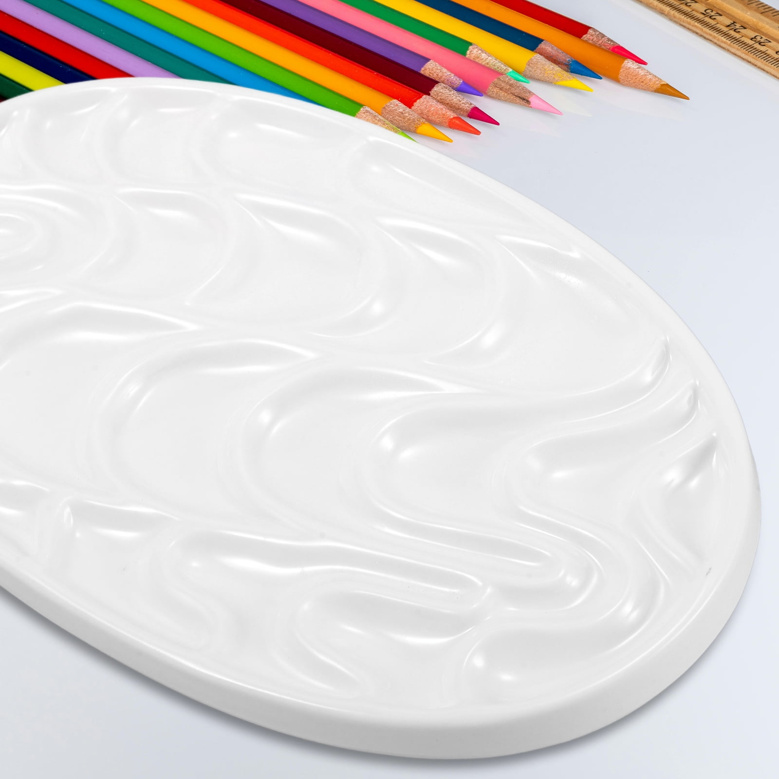Watercolor Palette Watercolors Porcelain Paint Paints White