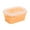 Orange, variant on Sunjoy Tech 350ML/800ML Silicone Folding Lunch Box Portable Lightweight Food Storage Container for Office School Home