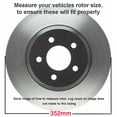 thumbnail image 4 of Detroit Axle - Rear Brake Kit for Dodge Ram 1500 Durango Chrysler Aspen Drilled & Slotted Disc Brake Rotors Ceramic Brakes Pads Replacement 5-Lug : 13.86" Rotor, 4 of 9