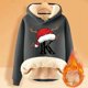 thumbnail image 2 of WILLBEST Sudadera Larga para Mujer, Sudadera con Capucha Estampada con Letras Navideñas, Espalda de Lana, Cálida, de Invierno, Estilo Pullover, Tops, Sudadera de Moda 1063 Grande, 2 of 4