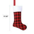 thumbnail image 4 of Christmas Stockings Red Black Buffalo Plaid Fireplace Hanging Stockings for Family Christmas Decoration Holiday Season Party Decor 4 Pack, 4 of 6