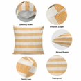 thumbnail image 6 of Throw Pillow Covers, Burnt Orange Striped 16x16 Pillow Covers for Couch/Sofa/Bed, Farmhouse Vintage Stripes Decorative Square Linen Cushion Pillowcase for Home Decor, 6 of 9