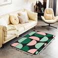 thumbnail image 3 of Voguly Pink Green 3x5 Area Rug, Mid Century Retro Boho, Vintage Geometric Abstract, Colorful Modern Art, Living Room Indoor Floor Mat Decor, 3 of 6