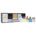 thumbnail image 1 of Calvin Klein Deluxe Fragrance Collection by Calvin Klein for Men - 5 Pc Mini Gift Set 0.33oz Ck One EDT Spray, 033oz Eternity EDT Spray, 0.33oz 0.33oz Eternity Air EDT Spray, 0.33oz, 1 of 2
