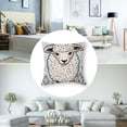 thumbnail image 5 of nygtbtfer Just a Girl Who Loves Sheep Throw Pillow Case ，Funny Animal Pattern Farm Sheep Decorative Cushion Cover for Farmhouse Living Room Bedroom Girls Room,Gifts for Sheep Lovers Girls 12x12in, 5 of 7