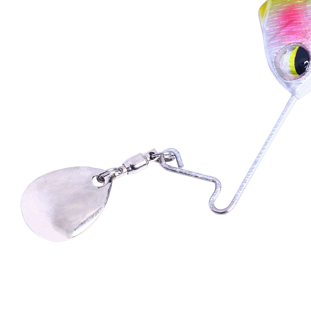 HENGJIA Spinnerbait Fishing Lures, 6pcs Composite Blade Spinner Baits, Metal Hard Baits Freshwater for Bass Walleye,2.36in/0.53oz