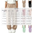 thumbnail image 5 of Klisyaur Children's Sweatpants Elastic High Waist Joggers Solid Color Winter Pants with Pockets Sizes 4-15, 5 of 5