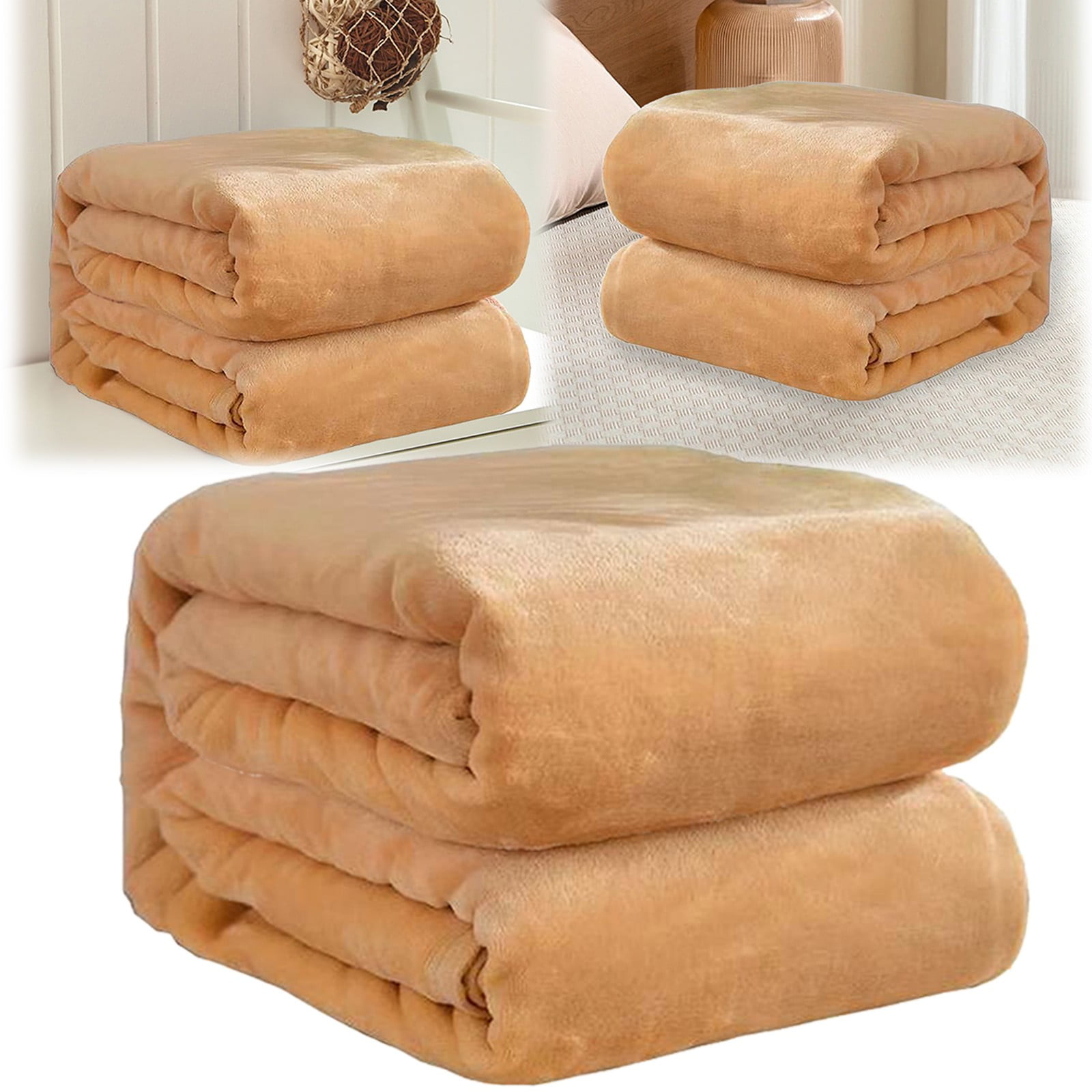 Blanket Flannel Queen Blanket Luxurious And Comfortable Microfiber Plush Blanket