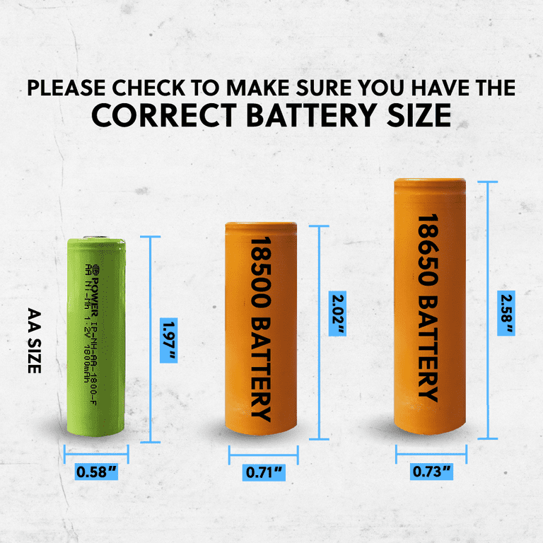IP POWER NiMh Nickel Metal Hydride AA 1.2V 1800mAh