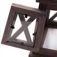 thumbnail image 5 of 2X Vela Decorativa de Madera RúStica Candelabro Colgante Vintage Linterna para Candelabro de Hierro Forjado Antiguo RúStico Interior Al Aire Libre LáMpara de Viento, 5 of 5