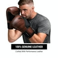 thumbnail image 2 of Hayabusa S4 Leather Boxing Gloves for Women & Men - Brown, 10oz, 2 of 5