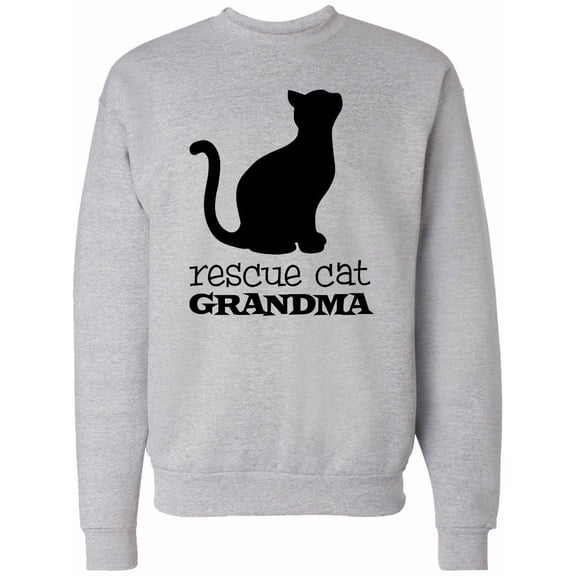 Inktastic Rescue Cat Grandma Adult Sweatshirt